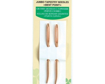 Jumbo Tapestry Needles, Bent Point, 2 pc