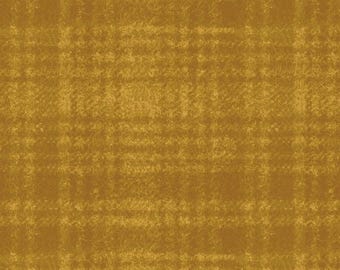 Cotton Woolies Yellow Windowpane Flannel, 100% COTTON, MASF18501-S, for Sewing, Quilting, Wool Appliqué and Crafts. Sold by the half-yard