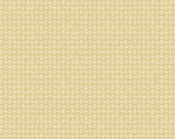 Cotton Woolies Yellow Basket Weave Flannel, 100% COTTON, MASF18509-S, for Sewing, Wool Appliqué and Crafts. Sold by the half-yard.