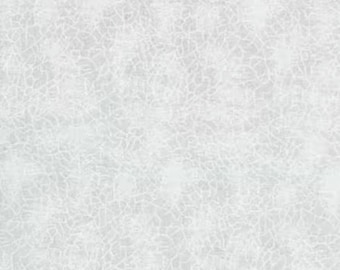 White/White Crackle Texture, Hue Basics C7721-WHT, by Timeless Treasures, 100% Cotton, Sold by the 1/2 Yard