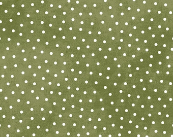 COTTON Green Dots Flannel, 100% COTTON, MASF18506-G2, Sold by the half-yard.