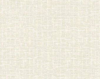 Cotton Woolies Cream Crosshatch Flannel, 100% COTTON, MASF18510-E, for Sewing, Wool Appliqué, and Craft Projects. Sold by the Half-Yard.