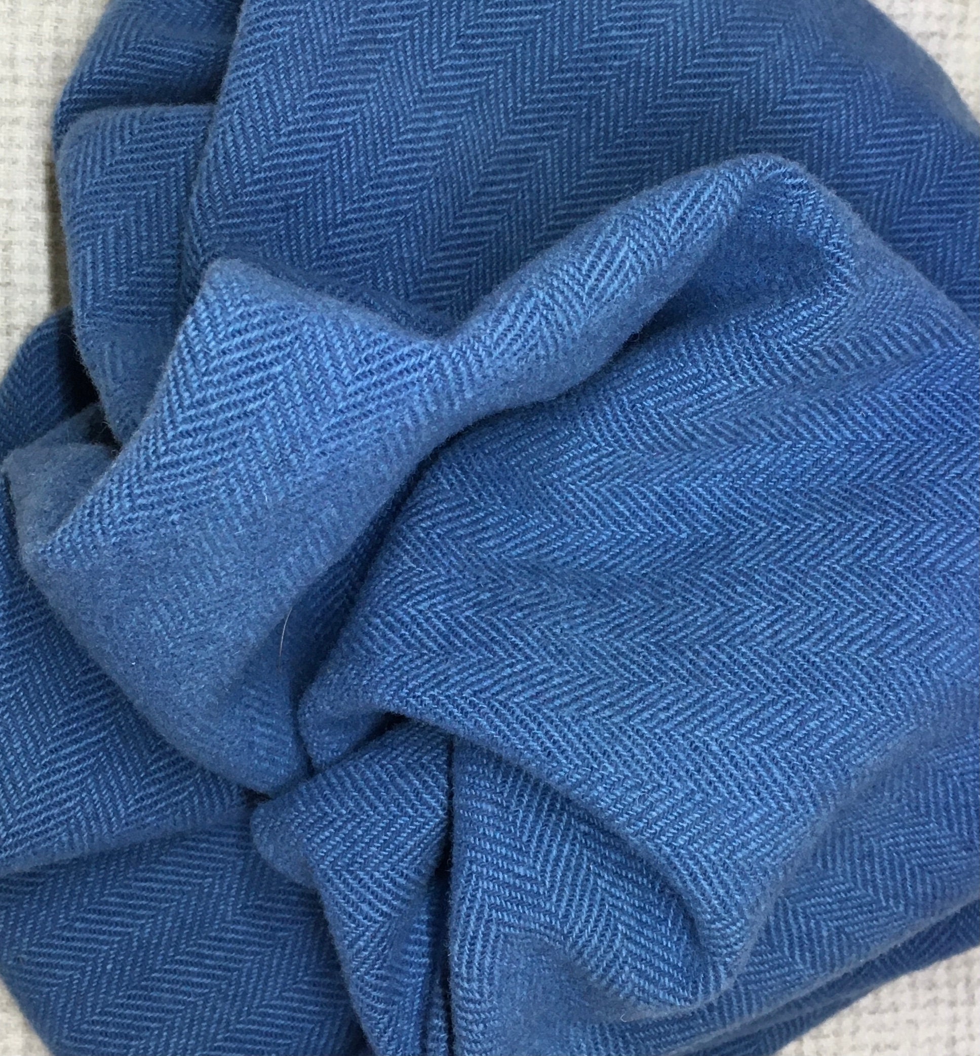 Boiled Wool Material Pale Blue .