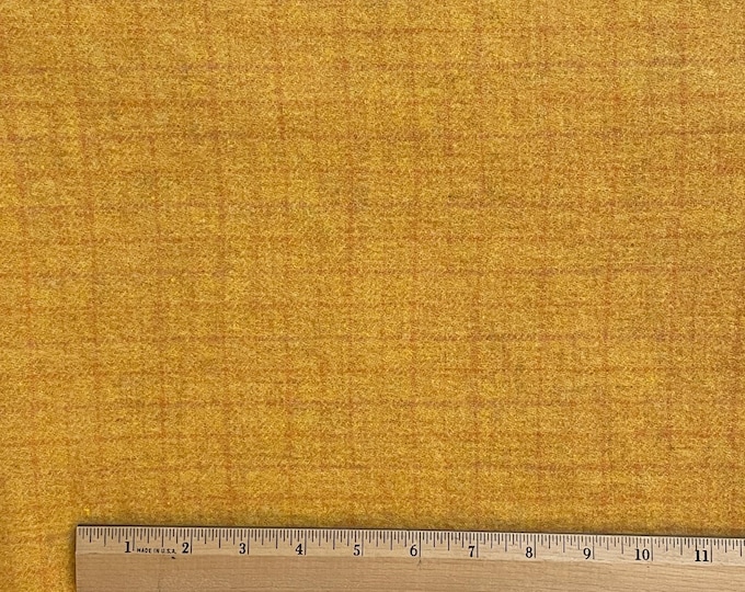 Daffodil, Felted Wool Fabric for Rug Hooking, Wool Appliqué, Sewing and Crafts