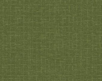 Cotton Woolies Green Crosshatch Flannel, 100% COTTON, MASF18510-G, for Sewing, Quilting, Wool Appliqué and Craft. Sold by the half-yard