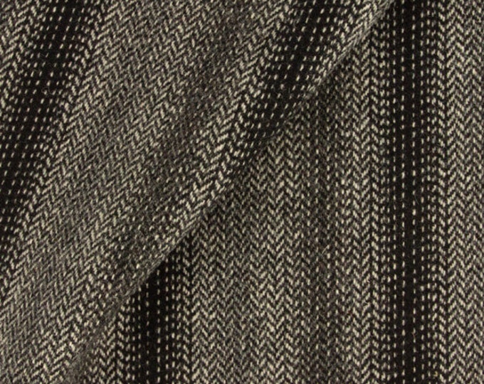 Black, Gray and White Ombre, Felted Wool Fabric for Rug Hooking, Wool Applique and Crafts