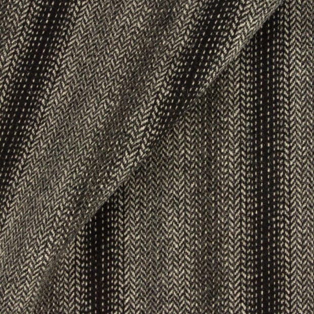 Black & White Yarn Dye Tweed Fabric