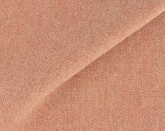 Soft Beige and Rose Herringbone, Felted Wool Fabric for Rug Hooking, Wool Applique and Crafts
