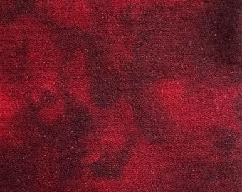Christmas Red Sparkle Wool, Half Yard Hand Dyed Wool for Rug Hooking, Wool Applique, Crafts and Sewing