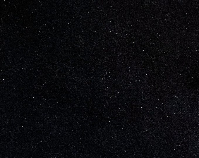 Midnight Sparkle, Hand Dyed Half Yard, for Rug Hooking, Wool Appliqué, Crafts and Sewing