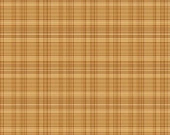 Yarn Dyed Cotton Fabric, Yellow Back Porch Plaid, #3380Y-33, Sold in 1/2 yd Increments