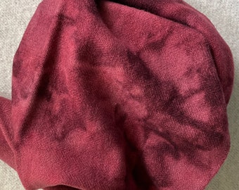 Dusty Red, Hand Dyed, Fat Quarter, Felted Wool Fabric for Rug Hooking, Wool Appliqué, Crafts and Sewing
