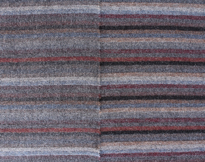 Lollipop Farm Reversible Stripe, Felted Wool Fabric for Rug Hooking, Wool Applique and Crafts