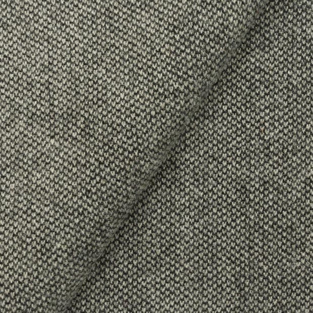 Black and Natural Barley Corn Weave, Felted Wool Fabric for Rug Hooking