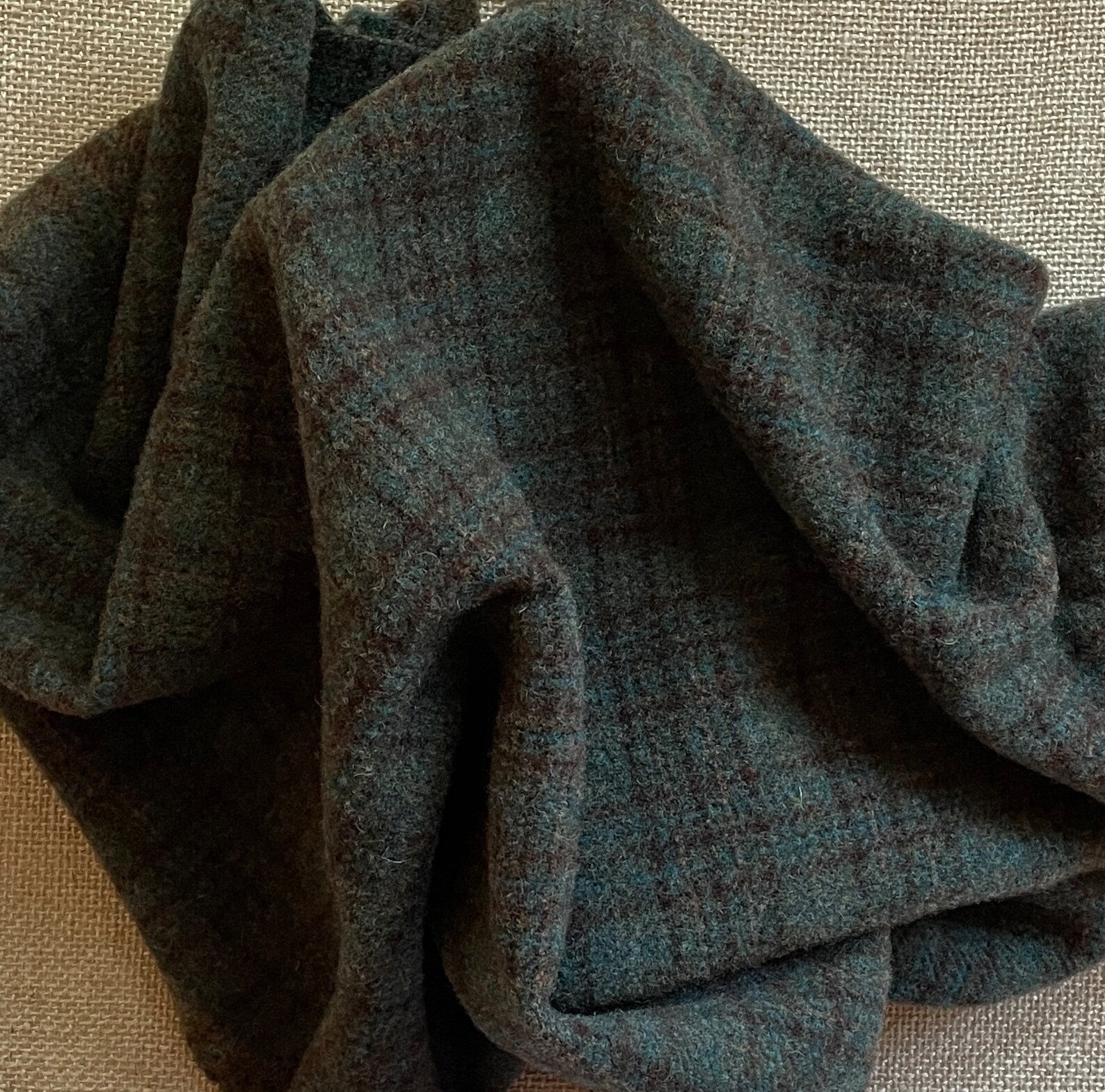 Peter Rabbit Plaid, Felted Wool Fabric for Rug Hooking, Wool Applique ...