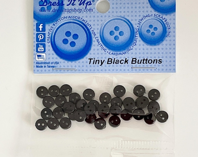 Tiny Black Buttons from Dress It Up