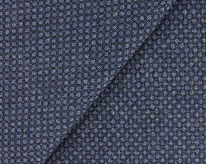 Navy Honeycomb, Felted Wool Fabric for Rug Hooking, Wool Appliqué, Crafts and Sewing
