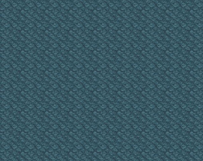 Woolies Poodle Bouclé Teal  Flannel, 100% Cotton, MASF18505-BG, for Sewing, Quilting, Wool Appliqué and Craft. Sold by the half-yard
