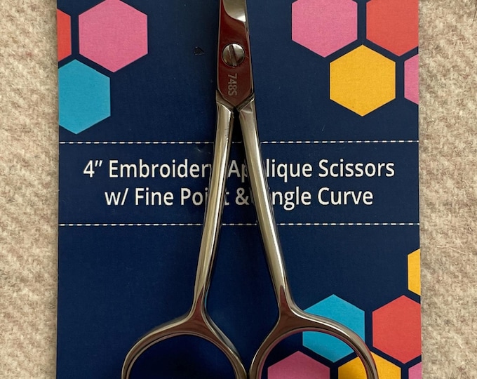 Famoré 4" Scissors for Embroidery, Appliqué and Rug Hooking