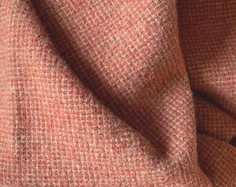 Salmon, Felted Wool Fabric for Rug Hooking, Wool Appliqué, Sewing and Crafts