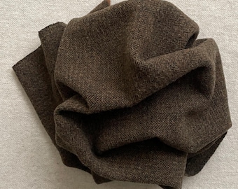 Teddy Bear Brown, Felted Wool Fabric for Rug Hooking, Wool Appliqué, Crafts and Sewing