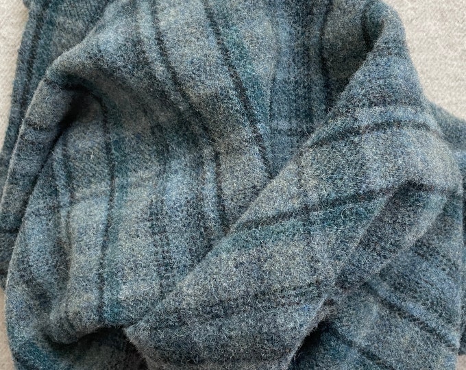 Glacier Blue, 100% Felted Wool Fabric for Rug Hooking, Wool Applique & Crafts