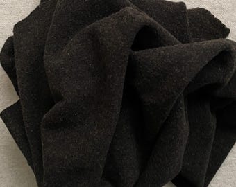 Wonderful Good Brown, Felted Wool Fabric for Rug Hooking, Wool Appliqué and Crafts