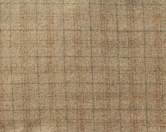 Maize Plaid, Felted Wool Fabric for Rug Hooking, Wool Applique and Crafts