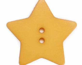 Star Buttons, Qty 2, 1-1/8 inch each