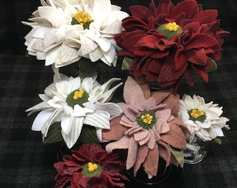 Poinsettia Proddy Pattern, 3 Sizes, Downloadable PDF