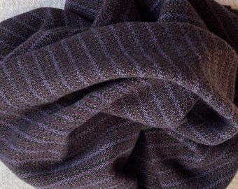 Ligonier Purple Stripe, Felted Wool Fabric for Rug Hooking, Wool Appliqué, Sewing and Crafts