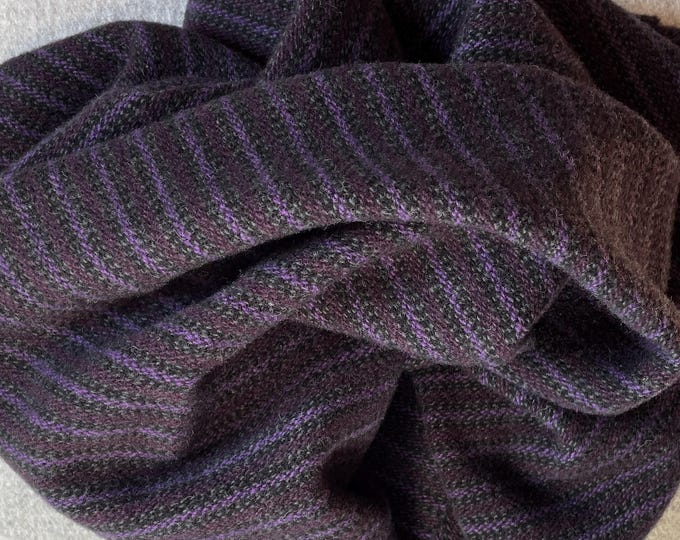 Ligonier Purple Stripe, Felted Wool Fabric for Rug Hooking, Wool Appliqué, Sewing and Crafts