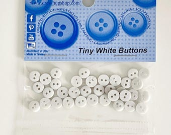 Tiny White Buttons from Dress It Up