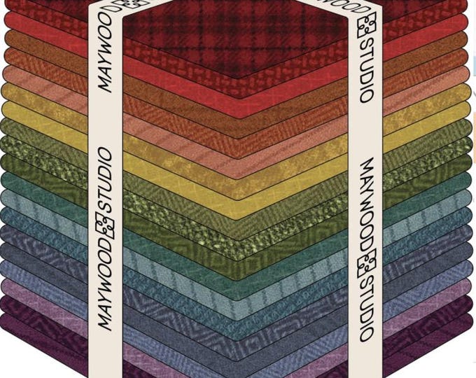 Fat Quarter Woolies Flannel Colors Volume 2, COTTON, for Sewing and Crafting.
