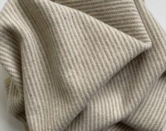 Seersucker Stripe, Felted Wool Fabric for Rug Hooking, Wool Appliqué and Crafts