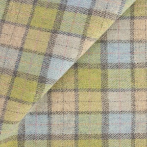 Spring Plaid, Felted Wool Fabric for Rug Hooking, Wool Applique and Crafts
