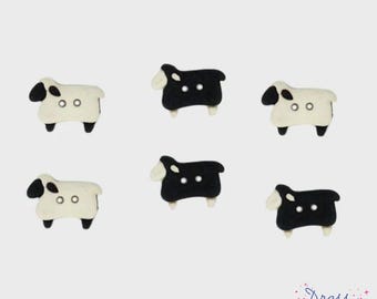 Sew Thru Sheep Buttons, from Dress It Up
