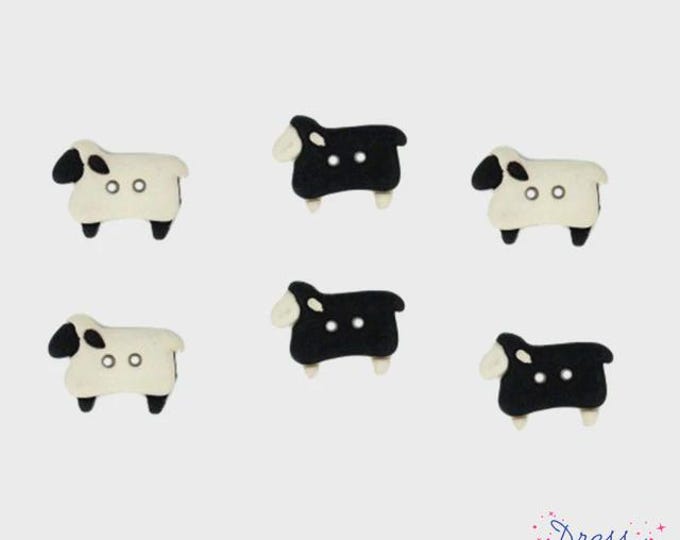Sew Thru Sheep Buttons, from Dress It Up
