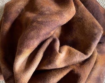 Chestnut, Hand Dyed, Felted Wool Fabric for Rug Hooking, Wool Appliqué, Sewing and Crafts