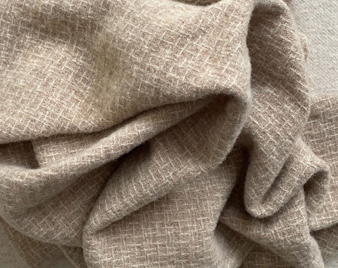 Garbanzo Bean, Felted Wool Fabric for Rug Hooking, Wool Appliqué, Sewing and Crafts