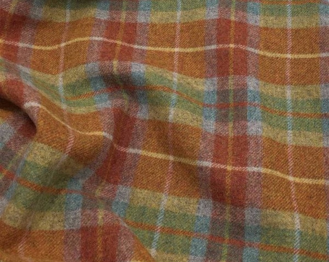 Sweet Pea Plaid, Felted Wool for Rug Hooking, Wool Applique & Crafts