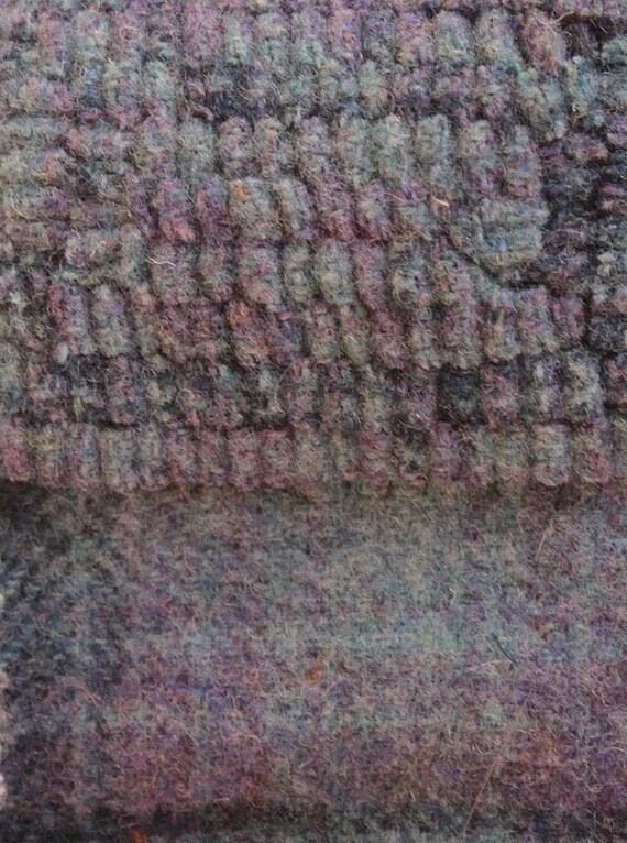 Blue and Purple Felted Wool Fabric Applique/' and Crafts Larkspur 4 pieces Perfect for Rug Hooking