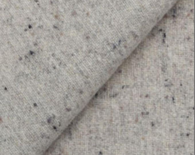 Soft Grey Heather, Felted Wool Fabric for Rug Hooking, Wool Applique and Crafts