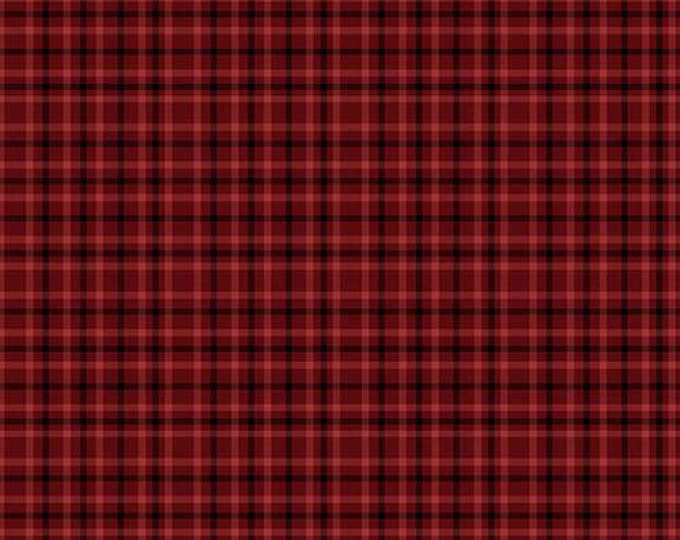 Yarn Dyed Cotton Fabric, Red Back Porch Plaid, #3387Y-88, Sold in 1/2 yd Increments