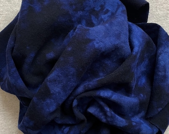 Navy Blue, Hand Dyed, Felted Wool Fabric for Rug Hooking, Wool Appliqué, Sewing and Crafts