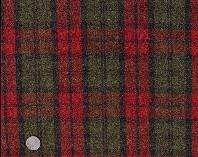 Christmas in July, Felted Wool Fabric for Rug Hooking, Wool Appliqué, Sewing and Crafts