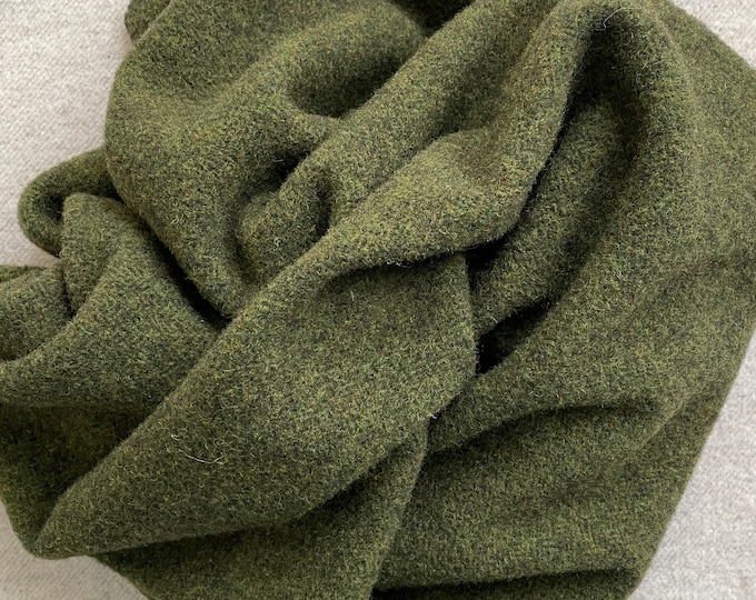 Sweet Pea Green, Felted Wool Fabric for Rug Hooking, Wool Applique and Crafts