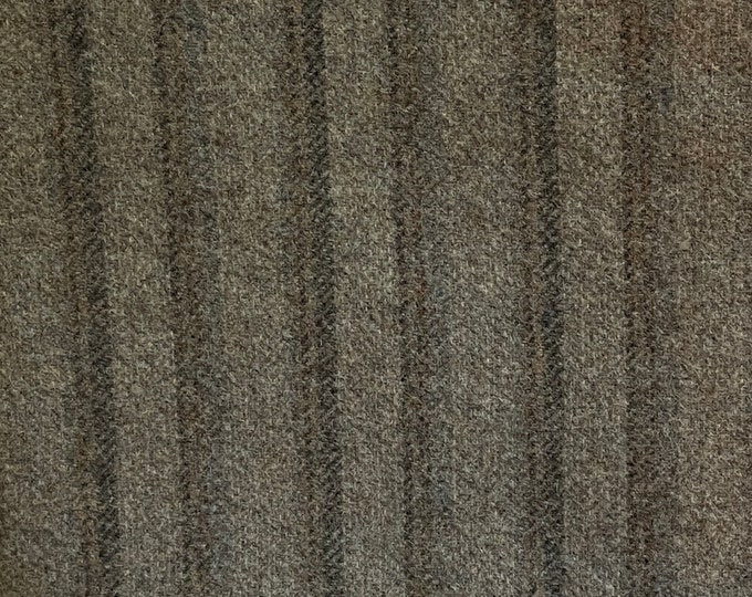 London Fog Stripe, Felted Wool Fabric for Rug Hooking, Wool Applique and Crafts