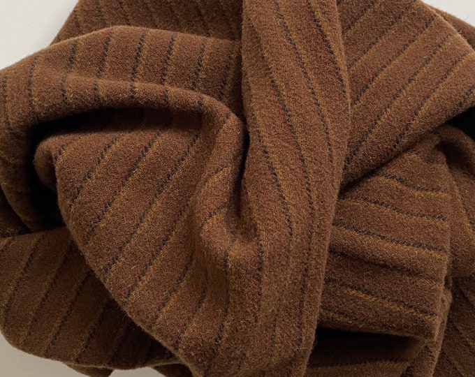 Chestnut Hill Stripe, Felted Wool Fabric for Rug Hooking, Wool Applique and Crafts