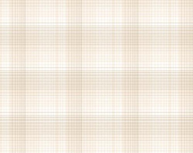 Yarn Dyed Cotton Fabric, Cream Back Porch Plaid, #3385Y-44, Sold in 1/2 yd Increments
